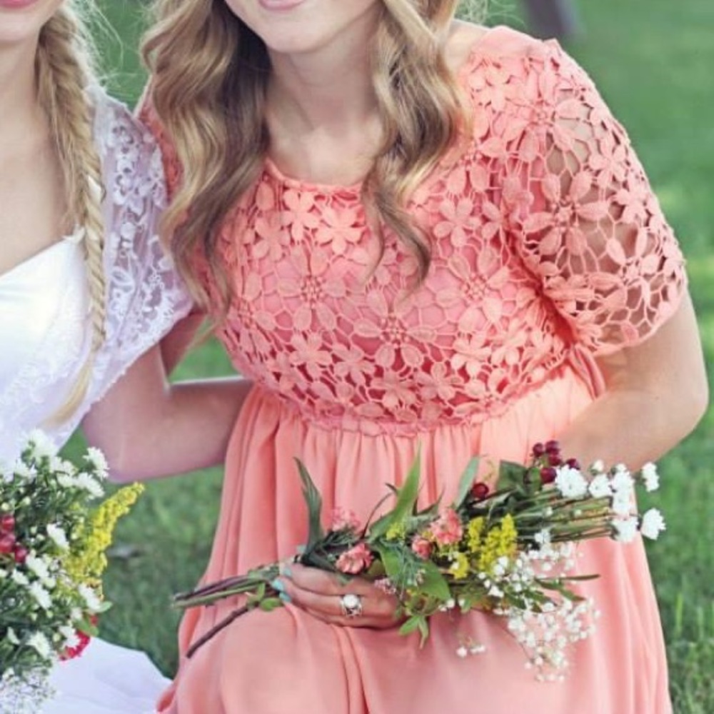 Coral dress